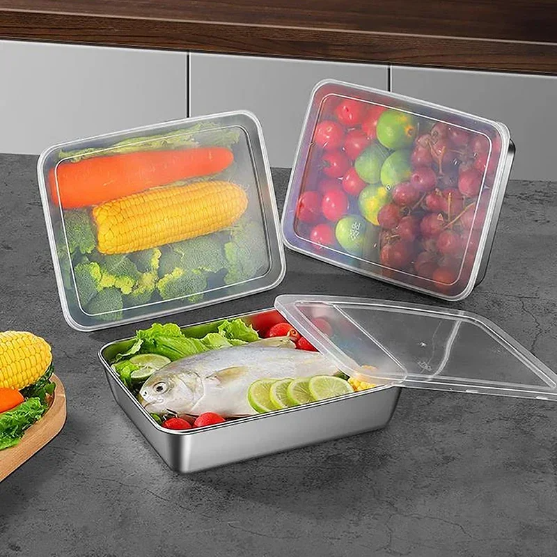 Non Stick Baking Pan Food Storage Box with Cover