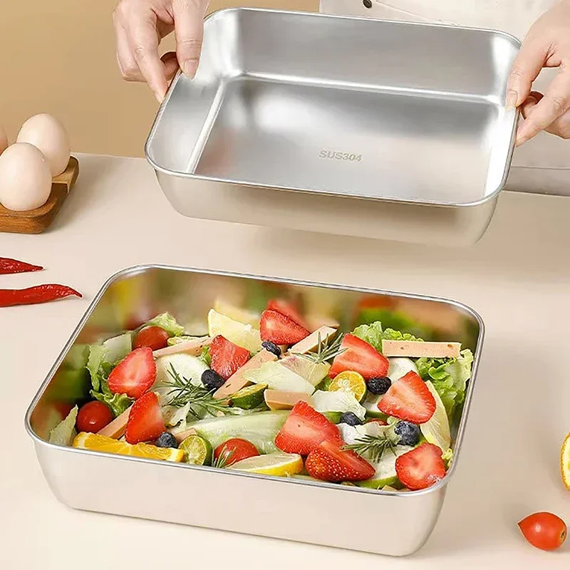 Non Stick Baking Pan Food Storage Box with Cover
