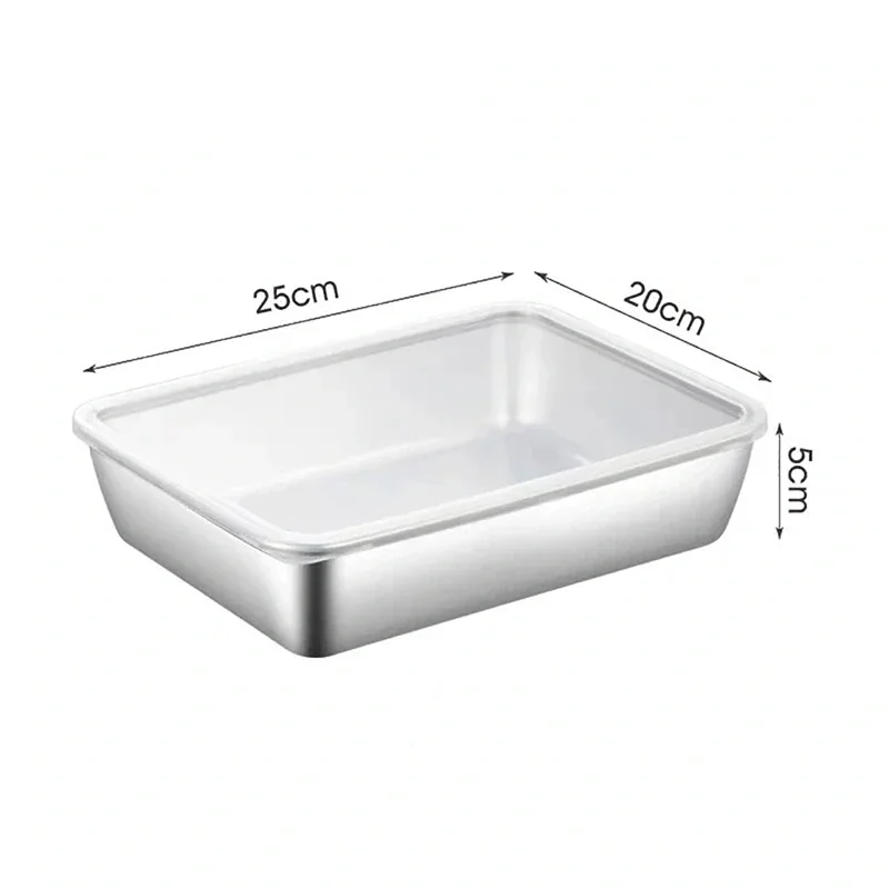 Non Stick Baking Pan Food Storage Box with Cover