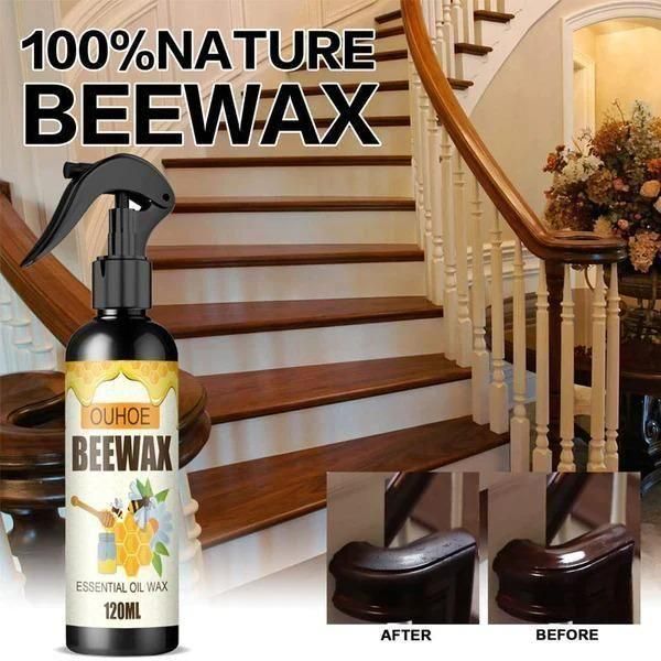 Natural Micro-Molecularized Beeswax Spray, Furniture Polish and Cleaner - BUY 1 GET 1 FREE
