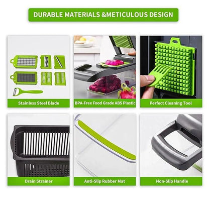 13 in 1 Vegetable Chopper Cutter Slicer Multifunctional