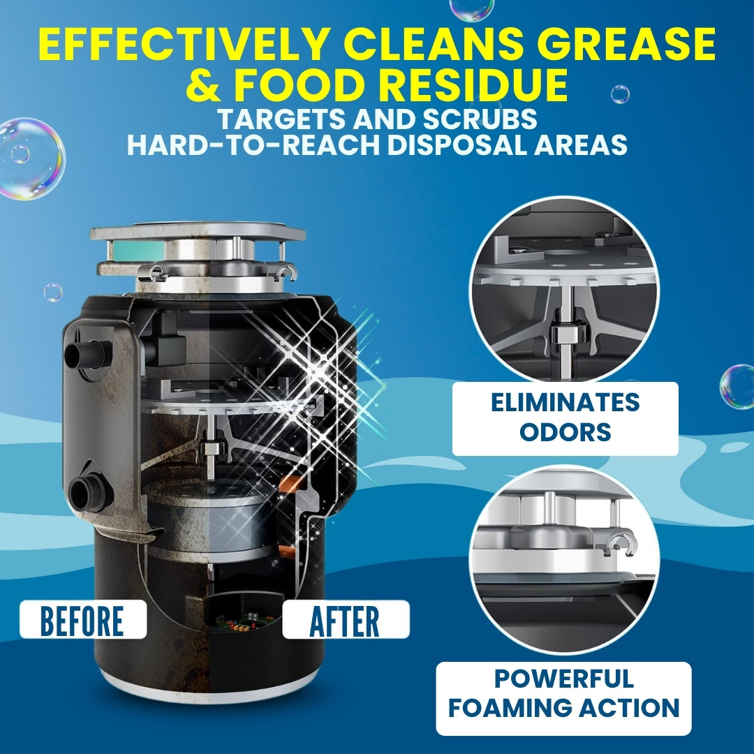 LemonBlast Yellow Bubble Tablets – Odor Eliminator + Blockage Remover ( 24 Pcs Pack )