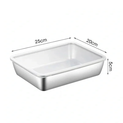 Non Stick Baking Pan Food Storage Box with Cover