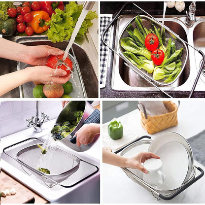 Stainless Steel Colander Oval Shape Big Size