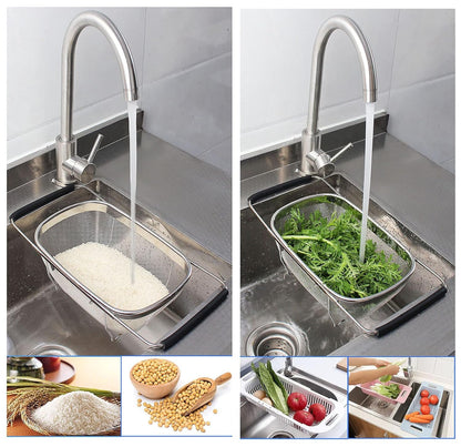 Stainless Steel Colander Oval Shape Big Size