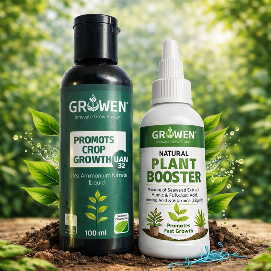 GROWEN Promots Crop Growth with Plant Booster Combo (100ml+50ml)