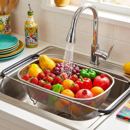 Stainless Steel Colander Oval Shape Big Size